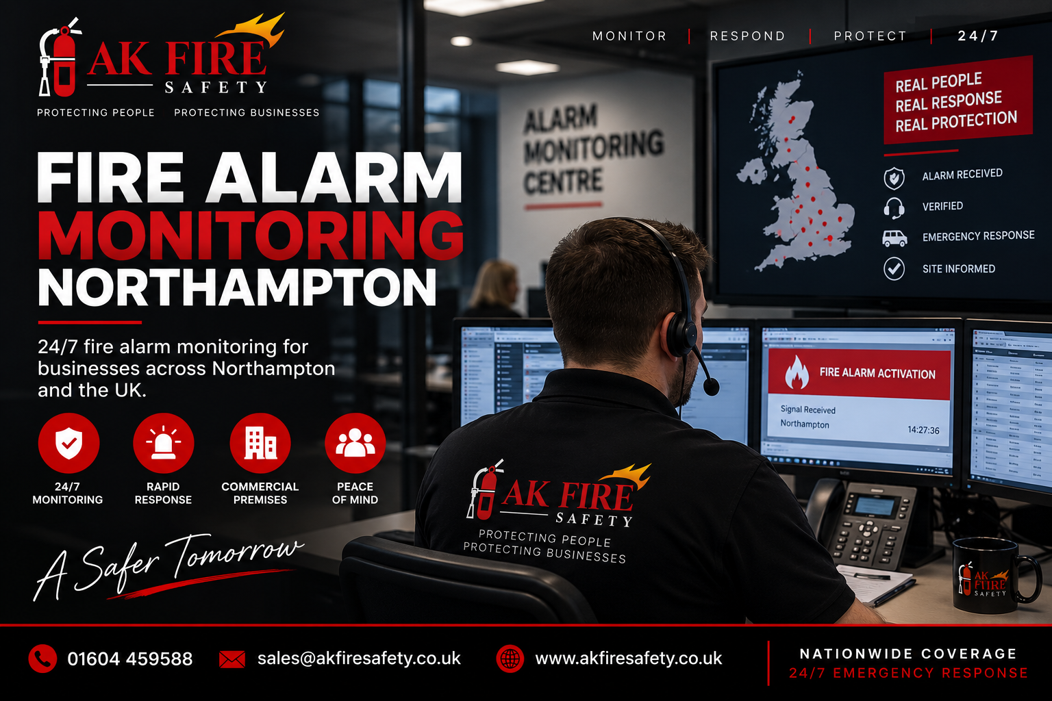 Fire Alarm Monitoring Northampton
